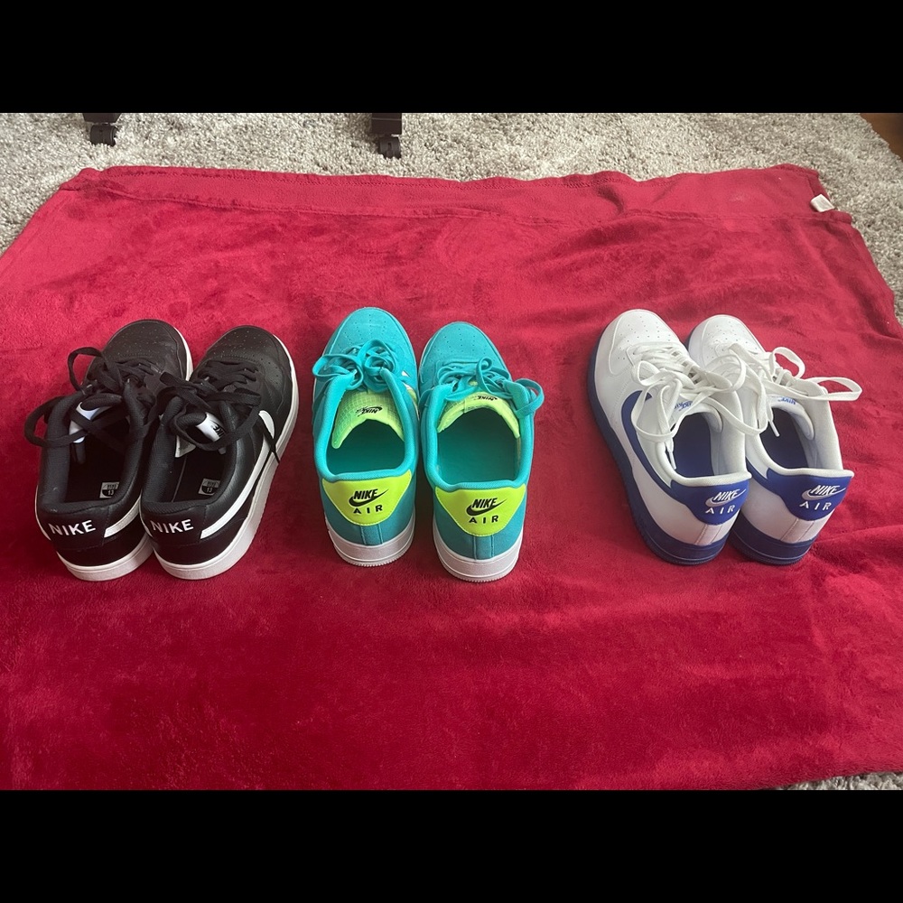 3 pair of Air Force 1s size 14 $125
